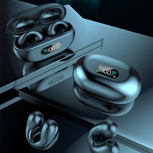 Auriculares de Conducción Ósea TWS Bluetooth 5.3 con Clip de Oreja y Control Táctil - Image 2