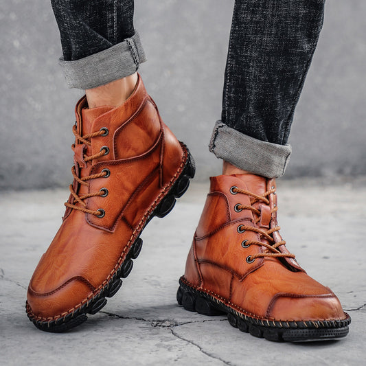 Botas Martin Altas de Trabajo Estilo Británico para Hombre
