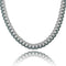 Emerald color men's Grande Cuban chain 18 inches