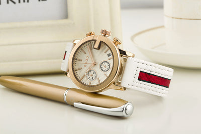 Reloj Pulsera Dama con Calendario y Esfera Pequeña - Image 13