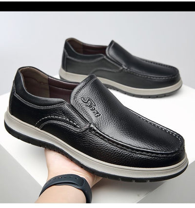 Zapatos Casuales de Cuero Impermeables y Ligeros para Hombre - Image 15