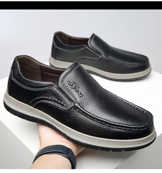 Zapatos Casuales de Cuero Impermeables y Ligeros para Hombre - Image 15