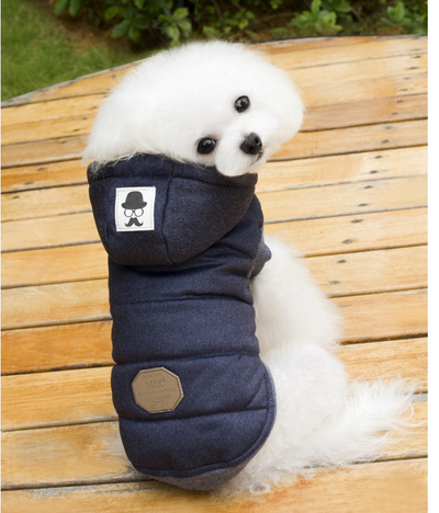 Abrigo de Invierno para Mascotas Pequeñas con Diseño de Bigote - Image 11