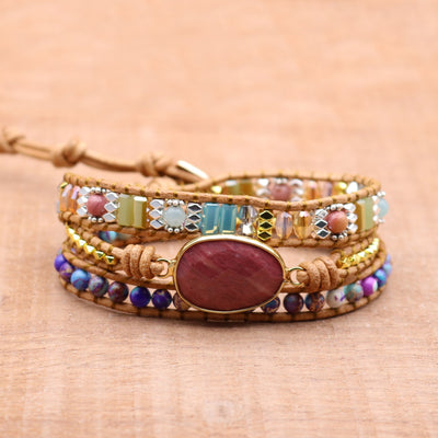 Pulsera Tejida a Mano con Cristales para Yoga y Meditación - Image 8
