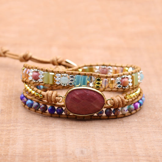 Pulsera Tejida a Mano con Cristales para Yoga y Meditación - Image 8