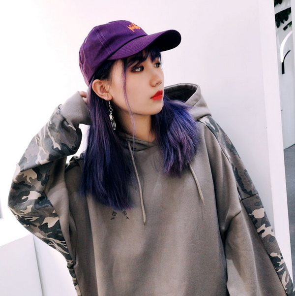 Suéter Suelto Camuflado Unisex - Abrigo de Pareja Otoño Invierno Estilo Coreano