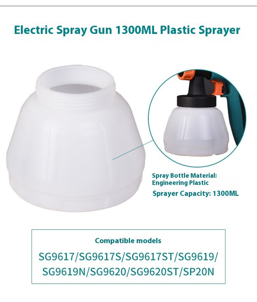 Pistola Rociadora Eléctrica con Depósito de 1300ML en Acero Inoxidable - Image 4