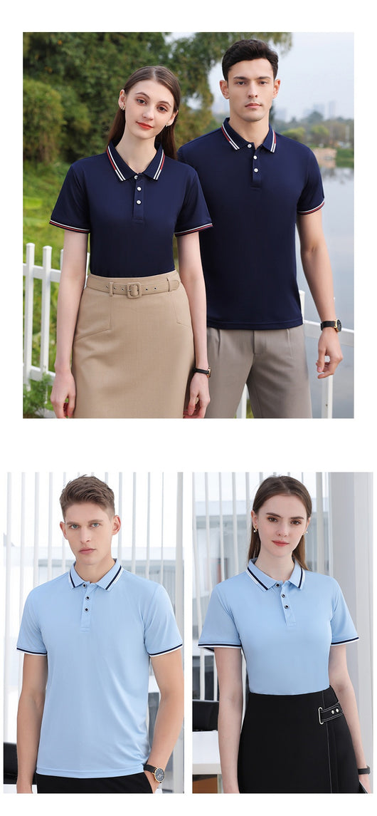 Polo Casual de Algodón ICE con Solapa - Manga Corta para Verano - Image 23