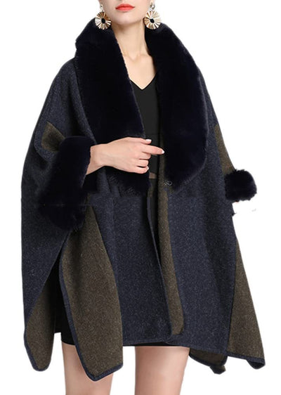 Abrigo de Lana Suelto Talla Grande para Mujer - Image 3