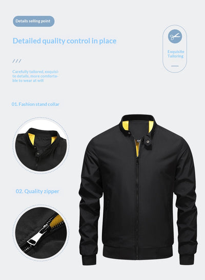 Chaqueta para Hombre Cuello Alto Otoño - Image 18