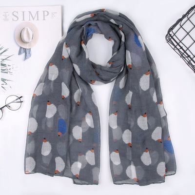 Pañuelo Parisino con Estampado de Erizos - Image 17