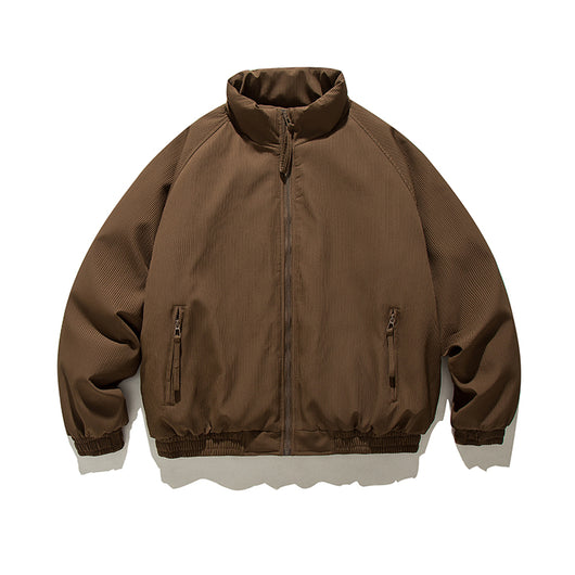 Abrigo Acolchado de Rayas Verticales - Chaqueta Retro Versátil - Image 7