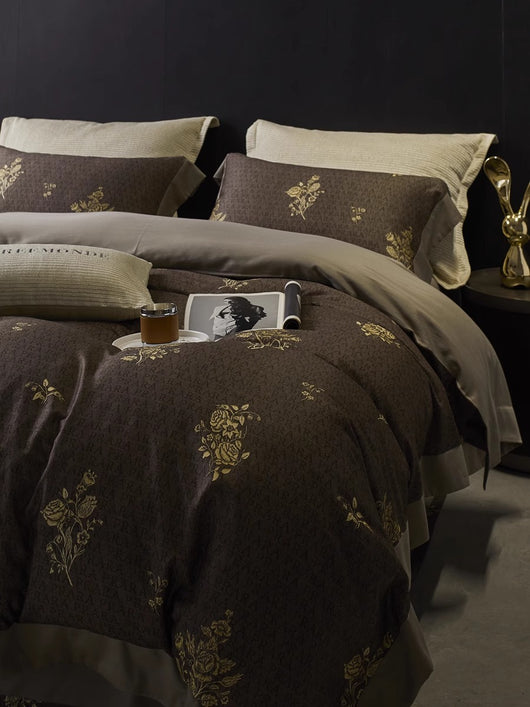Juego de Cama Retro Algodón Peinado 4 Piezas - Calidez para Otoño e Invierno - Image 2
