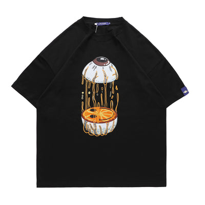 Camiseta Oversize Estampado Ojos - Unisex para Parejas - Image 8