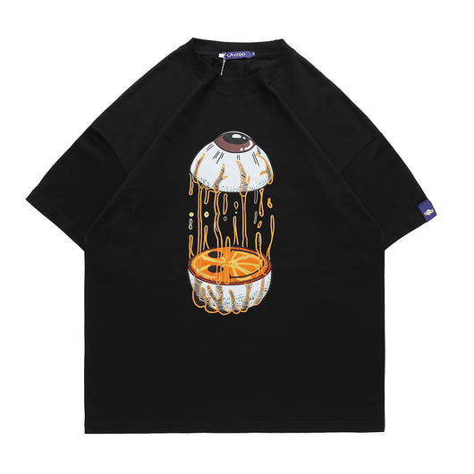 Camiseta Oversize Estampado Ojos - Unisex para Parejas - Image 8