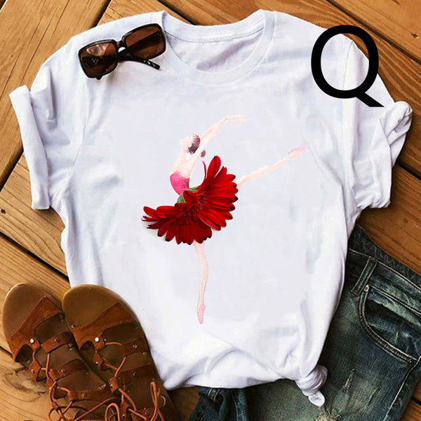 Falda Floral de Ballet Personalizada para Niña y Mujer - Manga Corta - Image 21