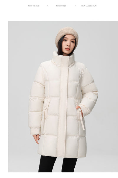 Abrigo Acolchado de Algodón Talla Grande para Mujer - Image 8