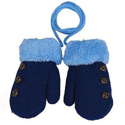 Guantes Infantiles de Punto con Forro de Terciopelo y Cordón - Image 16