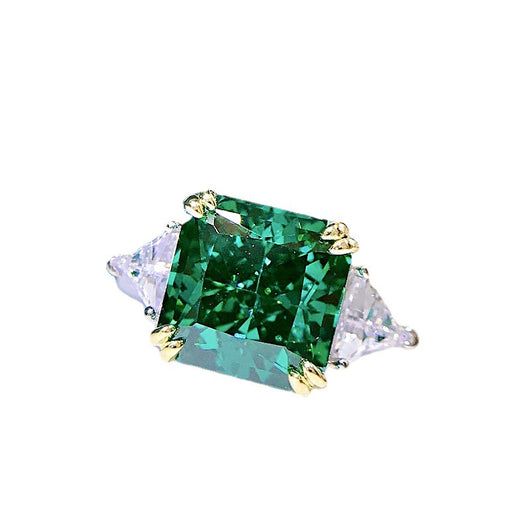 Anillo de Diamante Paraiba Carbono Alto Engarzado a Mano - Image 2