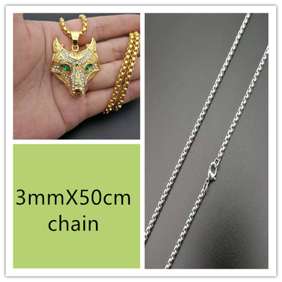 Collar Vikingo para Hombre con Dije de Cabeza de Lobo en Acero Inoxidable Dorado - Image 15