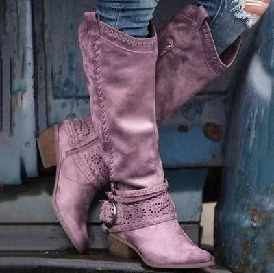 Botas Altas de Caballero con Tacón Cuadrado - Tallas Grandes - Image 9