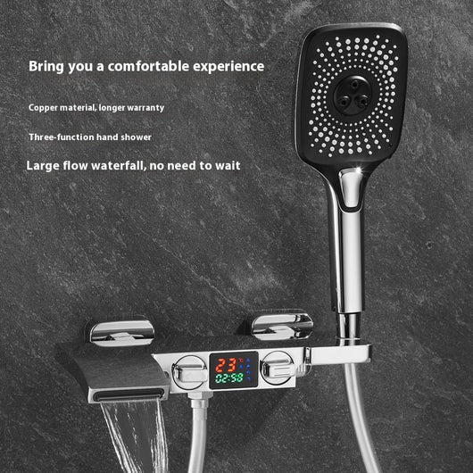 Juego de Grifo Mezclador para Bañera con Agua Fría y Caliente - Image 9