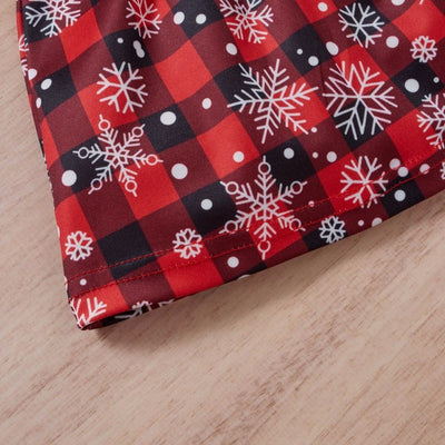 Conjunto Navideño para Niña: Playera Estampada y Falda Escocesa - Image 9