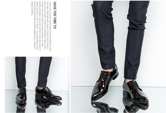 Zapatos de Cuero para Hombre con Acabado Charol Brillante - Image 4