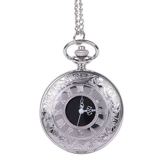 Reloj de Bolsillo Clásico con Grabado de Encaje Romano - Image 8
