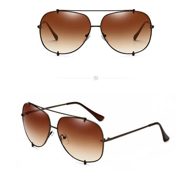 Gafas de Sol Wolf Claw para Hombre y Mujer con Remaches y Cristales Espejados - Image 4