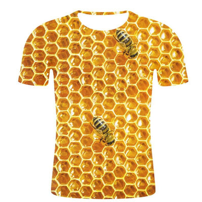 Camiseta Hombre Cuello Redondo Estampado Miel - Image 15