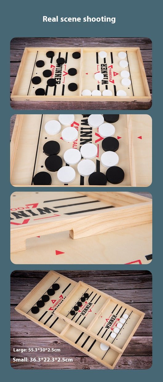 Juego de Hockey de Aire Catapulta Doble - Batalla Interactiva Familiar - Image 12