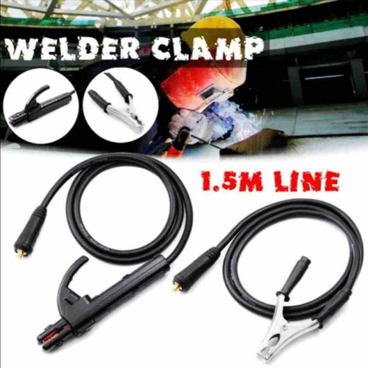 Cable de masa para soldar 1.5m con pinza de tierra