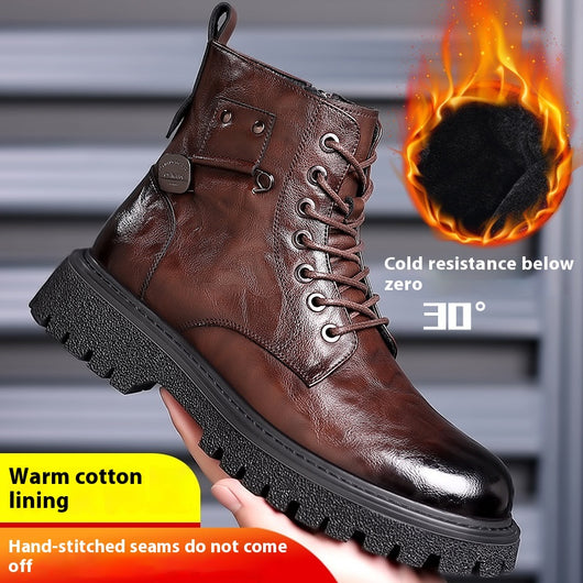 Botas de Trabajo Estilo Británico en Cuero - Calzado Profesional Versátil - Image 11
