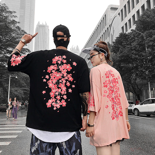 Playera Sakura para Pareja - Verano Fresco y Cómodo - Image 3