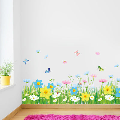 Pegatinas Decorativas de Flores para Zócalos - Impermeables y Removibles - Image 8
