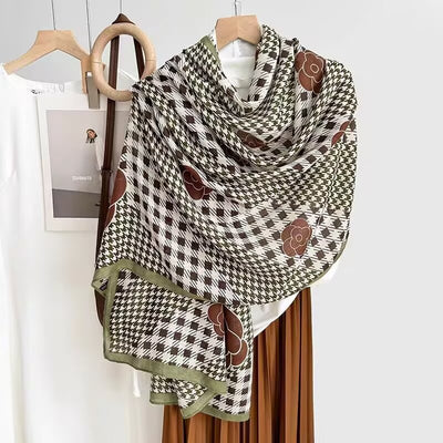 Foulard de Algodón y Lino Ligero - Pareo Sedoso Protección Solar para Playa y Viajes - Image 42