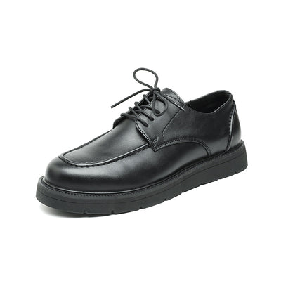 Zapatos de Cuero Casual para Hombre con Suela Gruesa - Estilo Ejecutivo Moderno - Image 3