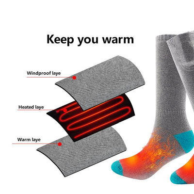 Calcetines Térmicos Eléctricos con Carga USB - Image 3