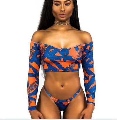 Conjunto de Bikini con Hombros Descubiertos Gramaphone