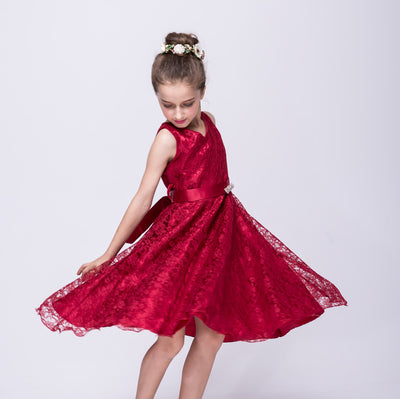Vestido de Encaje Elegante para Niñas - Estilo Europeo y Americano - Image 14