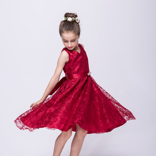 Vestido de Encaje Elegante para Niñas - Estilo Europeo y Americano - Image 14