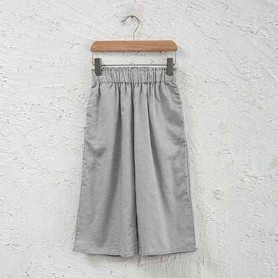 Pantalón Ancho de Lino y Algodón con Cintura Elástica - Image 14