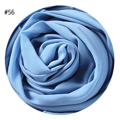Pañuelo de Gasa Perlada en Colores Sólidos - Cobertura Elegante Monocromática - Image 59