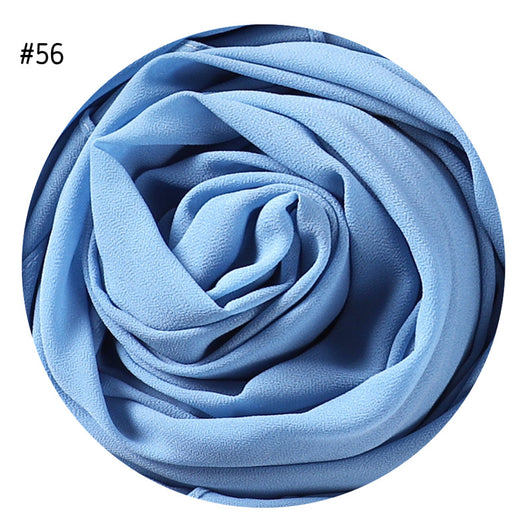 Pañuelo de Gasa Perlada en Colores Sólidos - Cobertura Elegante Monocromática - Image 59