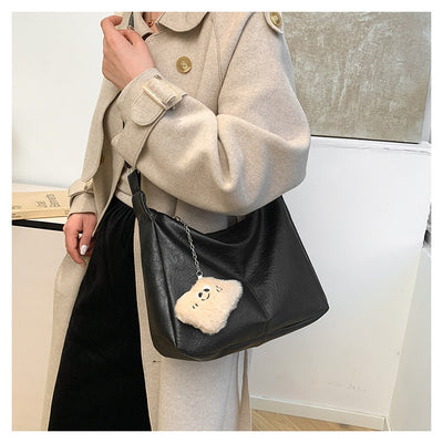 Bolsa Retro para Mujer de Gran Capacidad en Colores Sólidos - Image 23