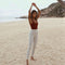 Enterizo de Yoga para Mujer con Espalda Descubierta