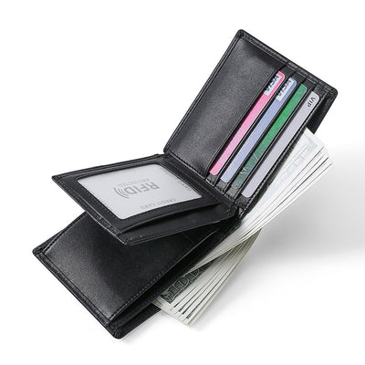 Billetera de Cuero para Hombre con Protección RFID Anti-Fraude - Image 4