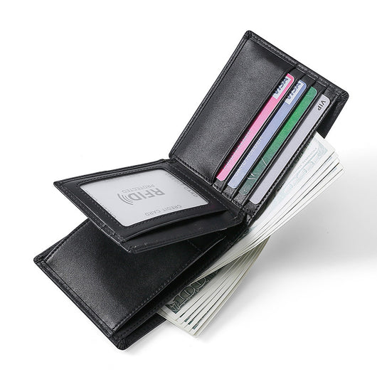 Billetera de Cuero para Hombre con Protección RFID Anti-Fraude - Image 4