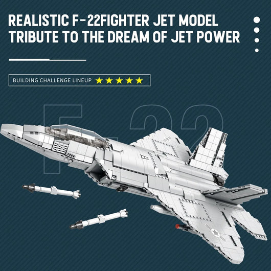 Bloques de Construcción Educativos Avión Militar Aeroespacial para Niños - Image 11